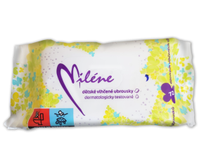 Miléne dětské vlhčené toaletní ubrousky 72ks