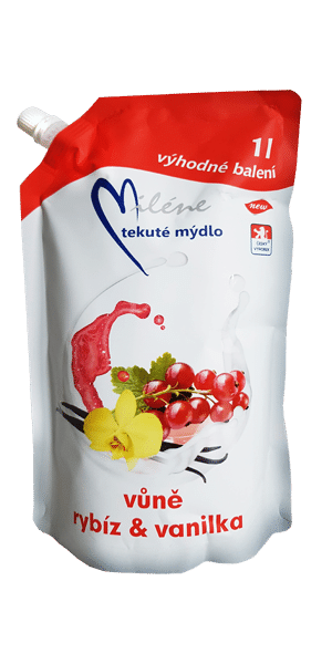 Miléne tekuté mýdlo vůně rybíz & vanilka 1 l