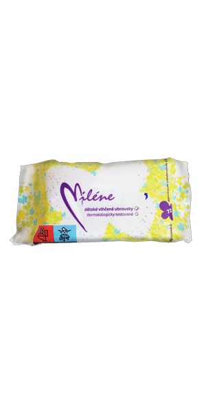 Miléne dětské vlhčené toaletní ubrousky 72ks